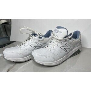 New Balance 928v3 White Leather Walking Shoes Sneakers Sz 9 2A Narrow Women